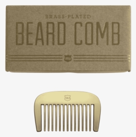 Brass Beard Comb - Label, HD Png Download, Free Download