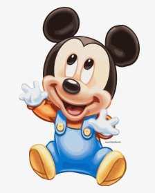 Mickey Excited Clipart Png - Mickey Mouse Baby Png, Transparent Png, Free Download