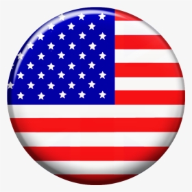 Transparent American Flag Round, HD Png Download, Free Download