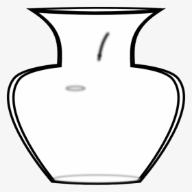 Transparent White Flower Vase Png - Clipart Vase Outline, Png Download, Free Download