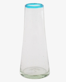Small Aqua Rim Conical Vase"  Class="lazyload Lazyload - Vase, HD Png Download, Free Download