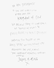 Vision - Handwriting, HD Png Download, Free Download