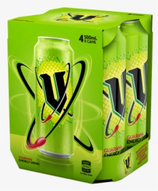 V Energy 250ml 4 Pack Clipart , Png Download - V Energy Drink 4 Pack, Transparent Png, Free Download