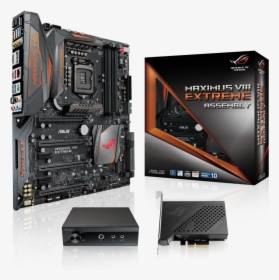 Rog Maximus Viii Extreme Assembly 10g Express Supremefx - Asus Maximus Viii Extreme Assembly, HD Png Download, Free Download