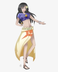 Here Is Moon An How I Imagine As The Alola Champion - Cartoon, HD Png Download, Free Download
