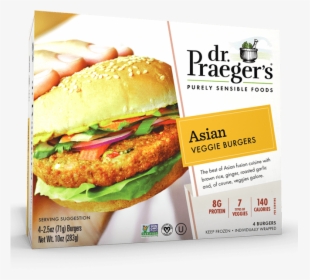 Praeger"s Asian Veggie Burgers Package - Dr Praeger's Black Bean Quinoa Burger, HD Png Download, Free Download