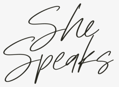 She Speaks Conference - Calligraphy, HD Png Download, Free Download