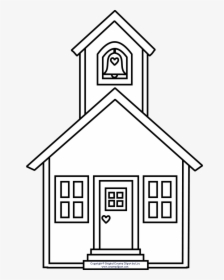 Schoolhouse Clipart Schhol - Schoolhouse Clipart Black And White, HD Png Download, Free Download