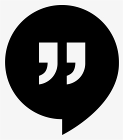 Font We Are Here - Hangouts Logo Black, HD Png Download, Free Download