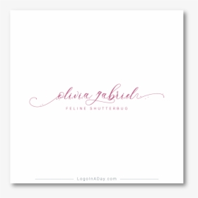 Logo In A Day Hrz 3246 Olivia Gabriel 5 - Calligraphy, HD Png Download, Free Download