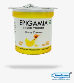 Awesome Dairy Epigamia Greek Yogurt Honey Banana 90 - Natural Foods, HD Png Download, Free Download