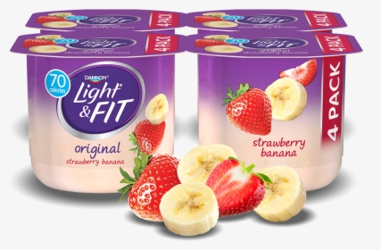Light And Fit Strawberry Yogurt, HD Png Download, Free Download
