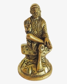 Brass Statue Lord Saibaba - Figurine, HD Png Download, Free Download