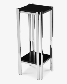 Modern Small Steel Frame Tinted Black Glass Top Square - Amini Innovation, Corp., HD Png Download, Free Download