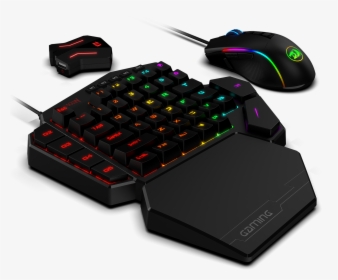 Redragon K585 One Handed Rgb Gaming Keyboard And M721 - Redragon Ps4 Mouse And Keyboard Adapter, HD Png Download, Free Download