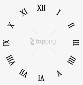 Free Png Clock No Hand Png Image With Transparent Background - Clock Face Template, Png Download, Free Download