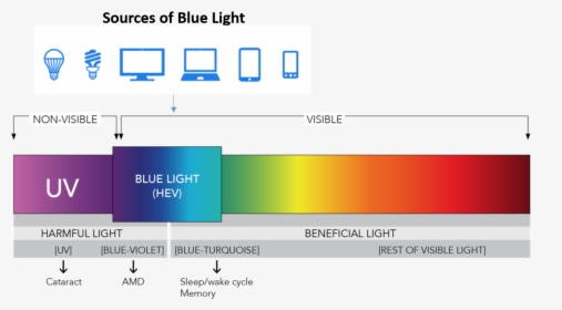 Blue Light Sources - Blue Light Spectrum, HD Png Download, Free Download