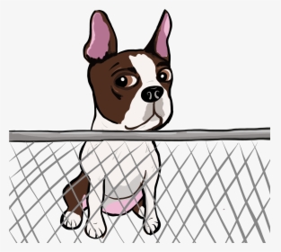 Cute Dog Clipart Clip Black And White Stock Cute Dogs - Boston Terrier, HD Png Download, Free Download