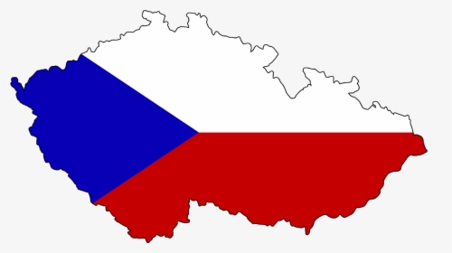 Czech Republic Czechoslovakia Map Free Photo - Map Czech Republic Flag, HD Png Download, Free Download