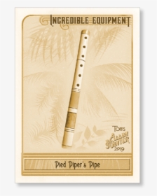Pied Piper"s Pipe 2019 Topps Allen & Ginter Oversized - Flute, HD Png Download, Free Download