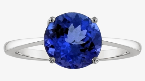 14kt White Gold Round Tanzanite Ring Ts1088r 15297"  - Pre-engagement Ring, HD Png Download, Free Download