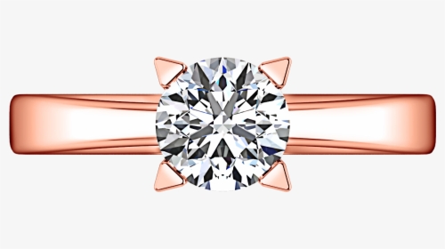Solitaire Engagement Ring Icon 14k Rose Gold - Engagement Ring, HD Png Download, Free Download