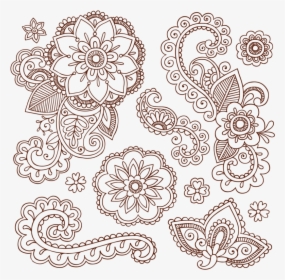 Tattoo Paisley Ham Pattern Material Vector Grain - Henna Print, HD Png Download, Free Download