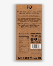Hu Chocolate Ingredients, HD Png Download, Free Download