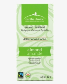 Organic Milk Chocolate With Toasted Almonds 40% - Cosmetics, HD Png Download, Free Download