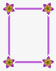 Floral Frame - Frame Flower Png, Transparent Png, Free Download
