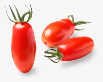 Three Marzanito Mini San Marzano Tomatoes - San Marzano Tomato Png, Transparent Png, Free Download