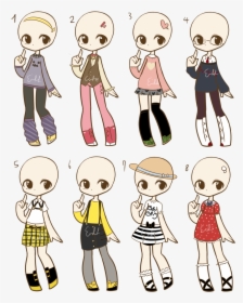 Collection Of Free Drawing Clothing Chibi Download - Chibi Anime Clothes Drawing, HD Png Download, Free Download