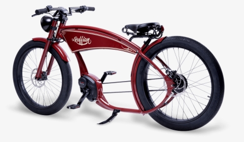 Ebike The Ruffian Red - Bosch Ruffian Vintage Electric Bikes, HD Png Download, Free Download