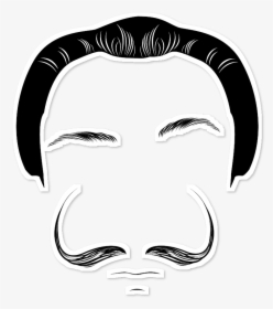 Adesivo Salvador Dali Moustache De Marcos Limana - Dali Minimalist, HD Png Download, Free Download