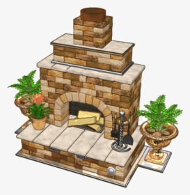 Fireplace Clipart Garden Hearth Image With Transparent - Hearth, HD Png Download, Free Download