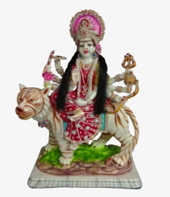 Ambe Jagdambe Sherawali Devi Durge Ma Sculpture Idol - Statue, HD Png Download, Free Download