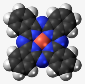 Phthalo Blue 3d Spacefill - Phthalocyanine Molecule, HD Png Download, Free Download