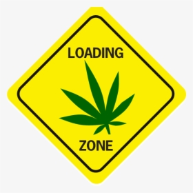 Loading Zone Pot Leaf Diamond - Oxidizer Sign, HD Png Download, Free Download