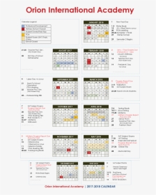 Orion International Academy Calendar, HD Png Download, Free Download