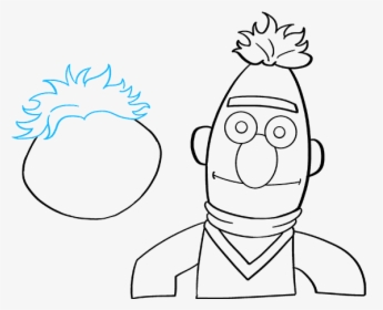 How To Draw Bert And Ernie From Sesame Street - Sesame Street Characters Drawing, HD Png Download, Free Download