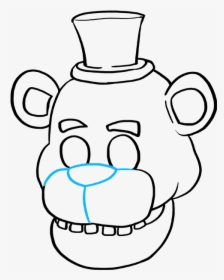 How To Draw Freddy Fazbear At Five Nights At Freddy"s - Freddy Fazbear Drawing Easy, HD Png Download, Free Download