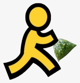 Running Man Aol Logo, HD Png Download, Free Download