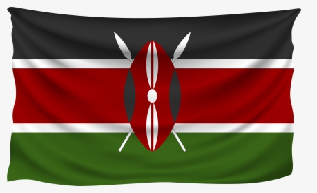 Kenya Flag Clipart Banner Black And White Stock Kenya - Kenya Flag, HD Png Download, Free Download