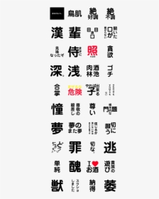 Japanese Words So Cool Part2 - Calligraphy, HD Png Download, Free Download