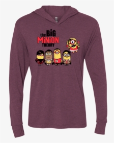 The Big Minion Theory Triblend Long Sleeve Hoodie Tee, HD Png Download, Free Download
