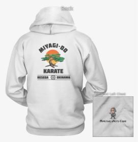 Miyagi-do Karate Back Design Apparel - Backside Hoodie, HD Png Download, Free Download