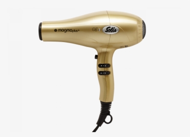 Transparent Hair Blower Png - Solis Magma Gold Hair Dryer, Png Download, Free Download