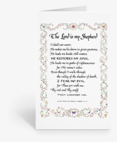 The Lord Is My Shepherd - Psalm 23 Message, HD Png Download, Free Download