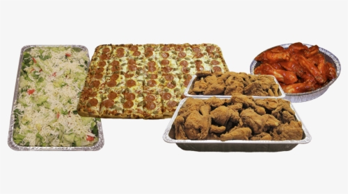 Large Order Party Trays - Pizza And Chicken Wings Party, HD Png Download, Free Download