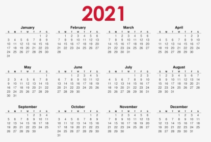 Calendar 2021 Png Background Image - 2020 Calendar Monday To Sunday, Transparent Png, Free Download